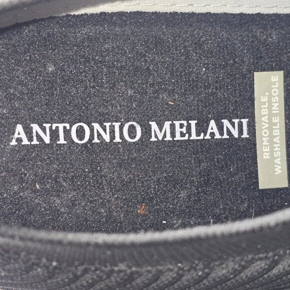 ANTONIO MELANI WOMENS SLIP ON KNIT SNEAKERS BLACK SIZE 8.5 EUC - Picture 4 of 10